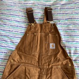 Carhart insulated quilted overalls 36 x 30 in excellent used condition. Tan